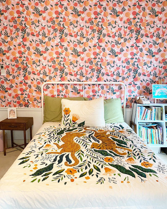 Marrakech Tiger Organic Cotton Kids Pillow Sham