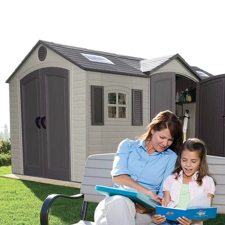 Lifetime 15′ x 8′ Dual-Entry Outdoor Storage Shed - image 3