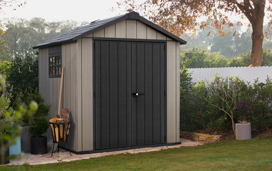 Keter Oakland 7.5x7 Storage Shed Grey - image 2
