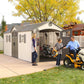 Lifetime 20′ x 8′ Outdoor Storage Shed Building Brown - image 5