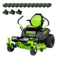 80V 42" Cordless Battery CrossoverZ Zero Turn Lawn Mower w/ Twelve (12) 4.0Ah Batteries and Three (3) Dual Port Turbo Chargers - image 2