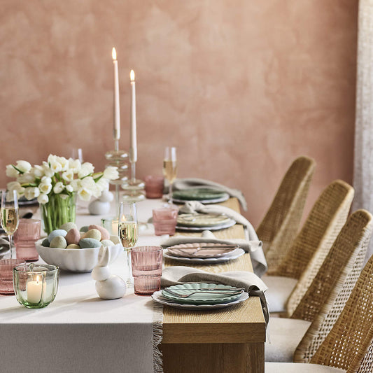 Pastel Colored Cotton Mache Decorative Easter Eggs, Set of 12