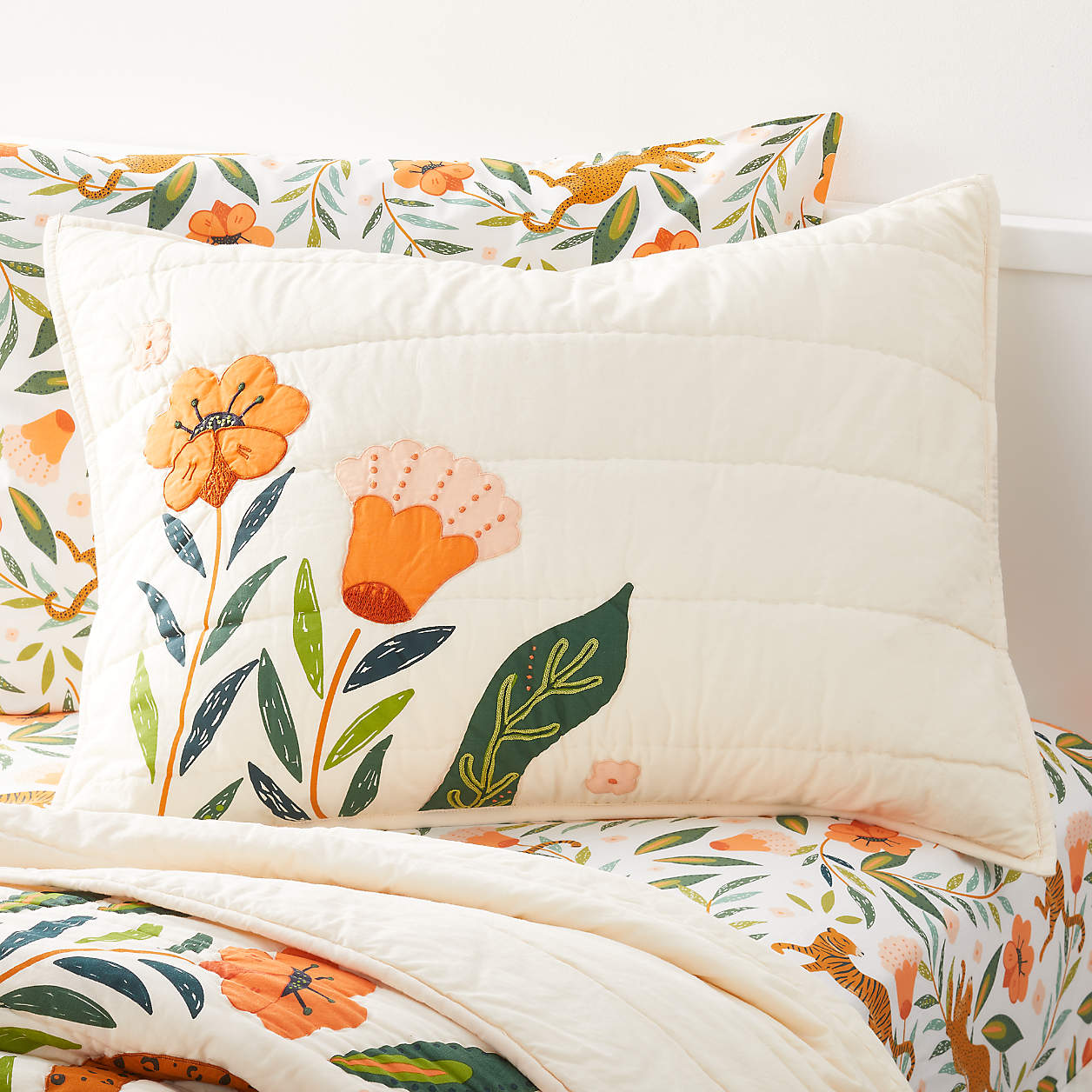 Marrakech Tiger Organic Cotton Kids Pillow Sham