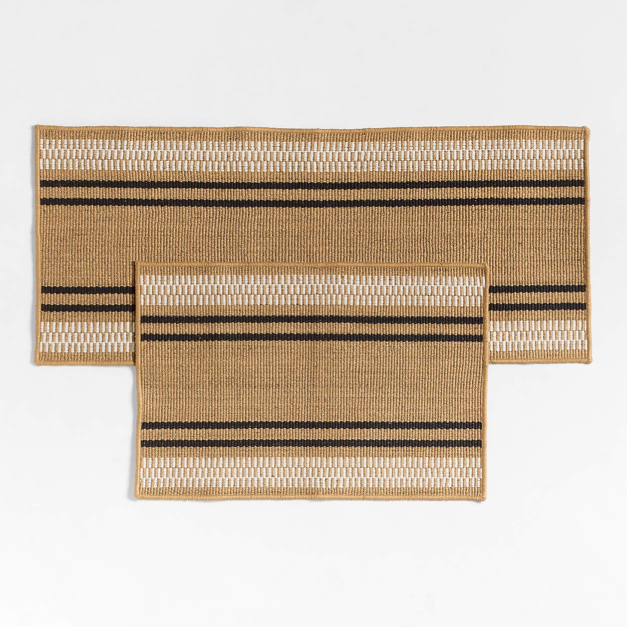 Modern Woven Stripe Indoor/Outdoor Doormat 24"x57"