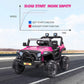 TOBBI 12 Volt Electric Remote Control Kids Toy Ride On Truck, Rose Red — image 5