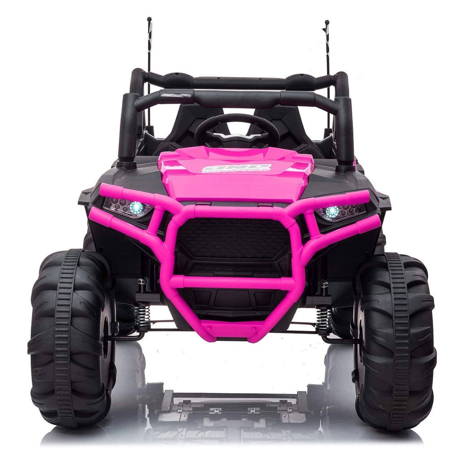 TOBBI 12V Kids Electric Battery Powered Ride On 3 Speed Toy SUV Car, Pink — image 2
