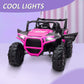 TOBBI 12V Kids Electric Battery Powered Ride On 3 Speed Toy SUV Car, Pink — image 4