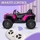 TOBBI 12V Kids Electric Battery Powered Ride On 3 Speed Toy SUV Car, Pink — image 5
