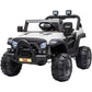 TOBBI 12 Volt Electric Remote Control Kids Toy Fun Vehicle Ride On Truck, White