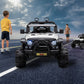TOBBI 12 Volt Electric Remote Control Kids Toy Fun Vehicle Ride On Truck, White — image 8