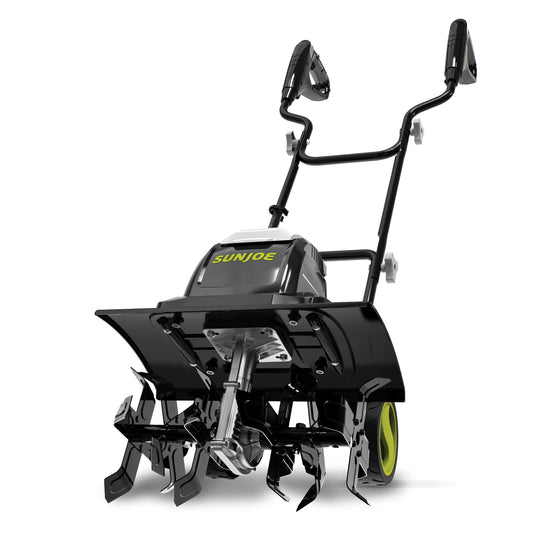 Sun Joe Electric Garden Tiller Cultivator, Steel Tines, 15 Amp, 15.7", TJ605E