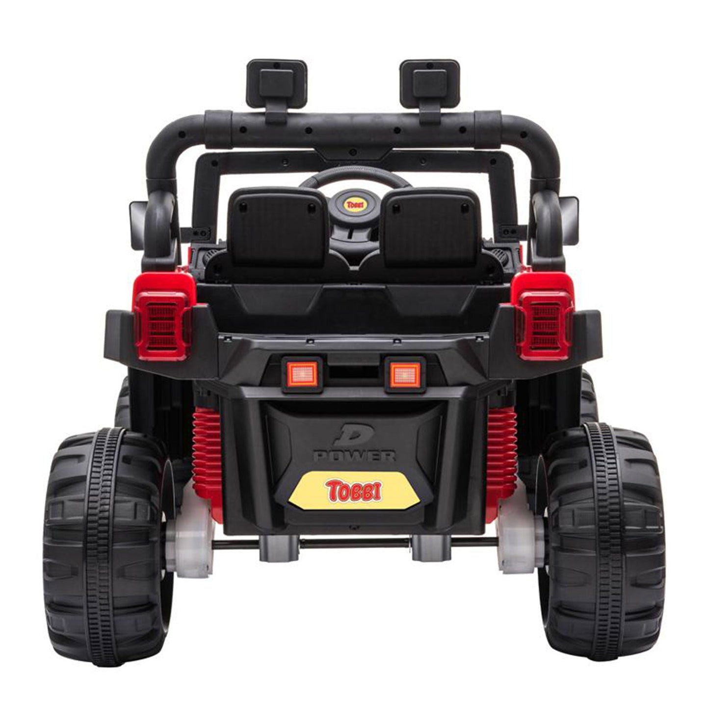 TOBBI 12V Kids Electric Battery-Powered Ride On 3 Speed Toy SUV Truck Car, Red — image 3