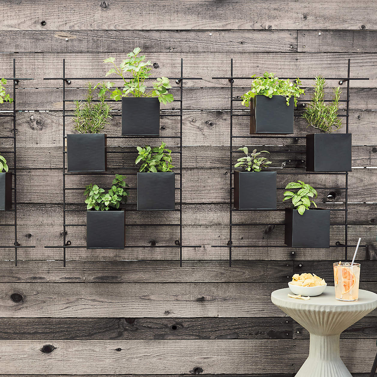 4 Box Wall Mounted Indoor/Outdoor Planter