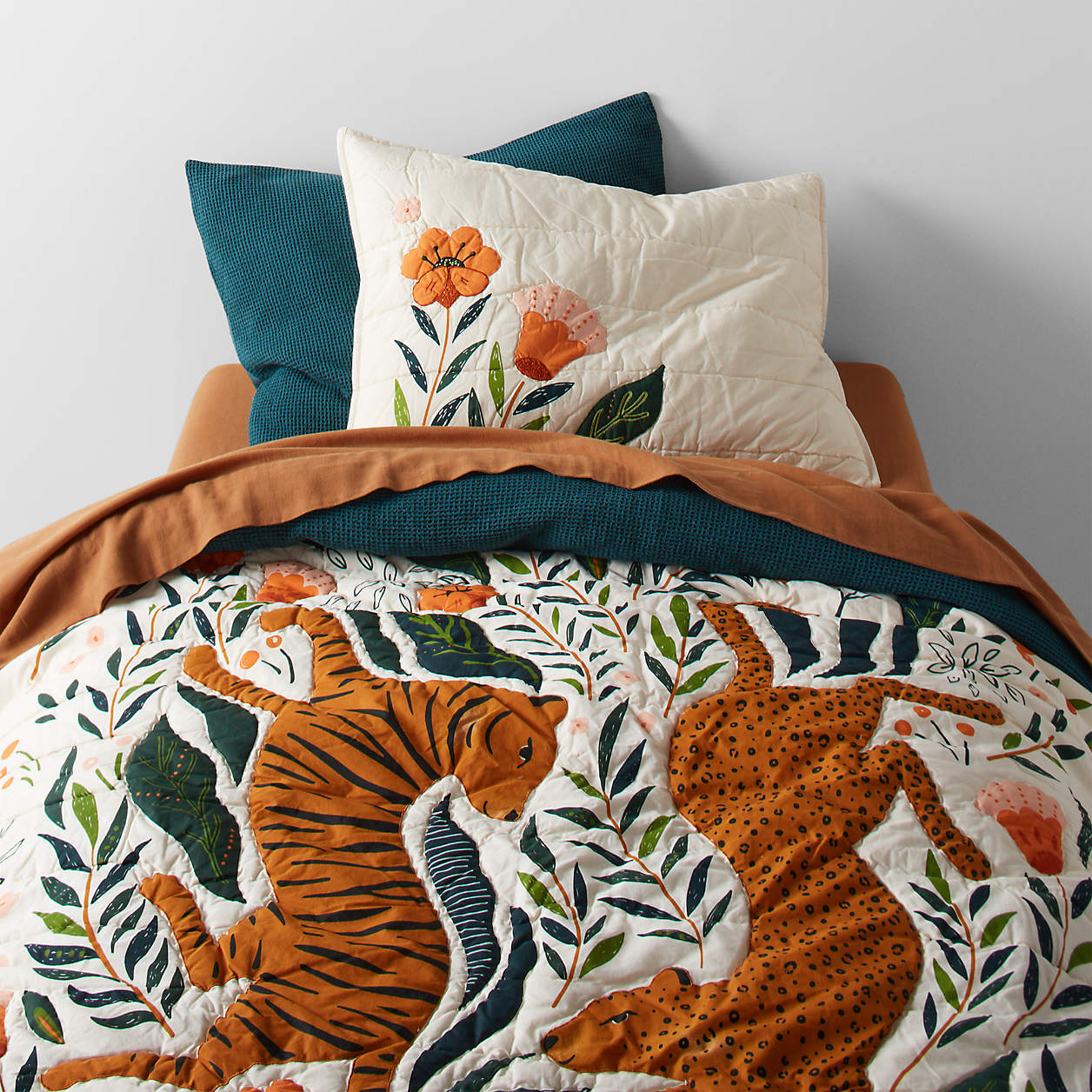 Marrakech Tiger Organic Cotton Kids Pillow Sham