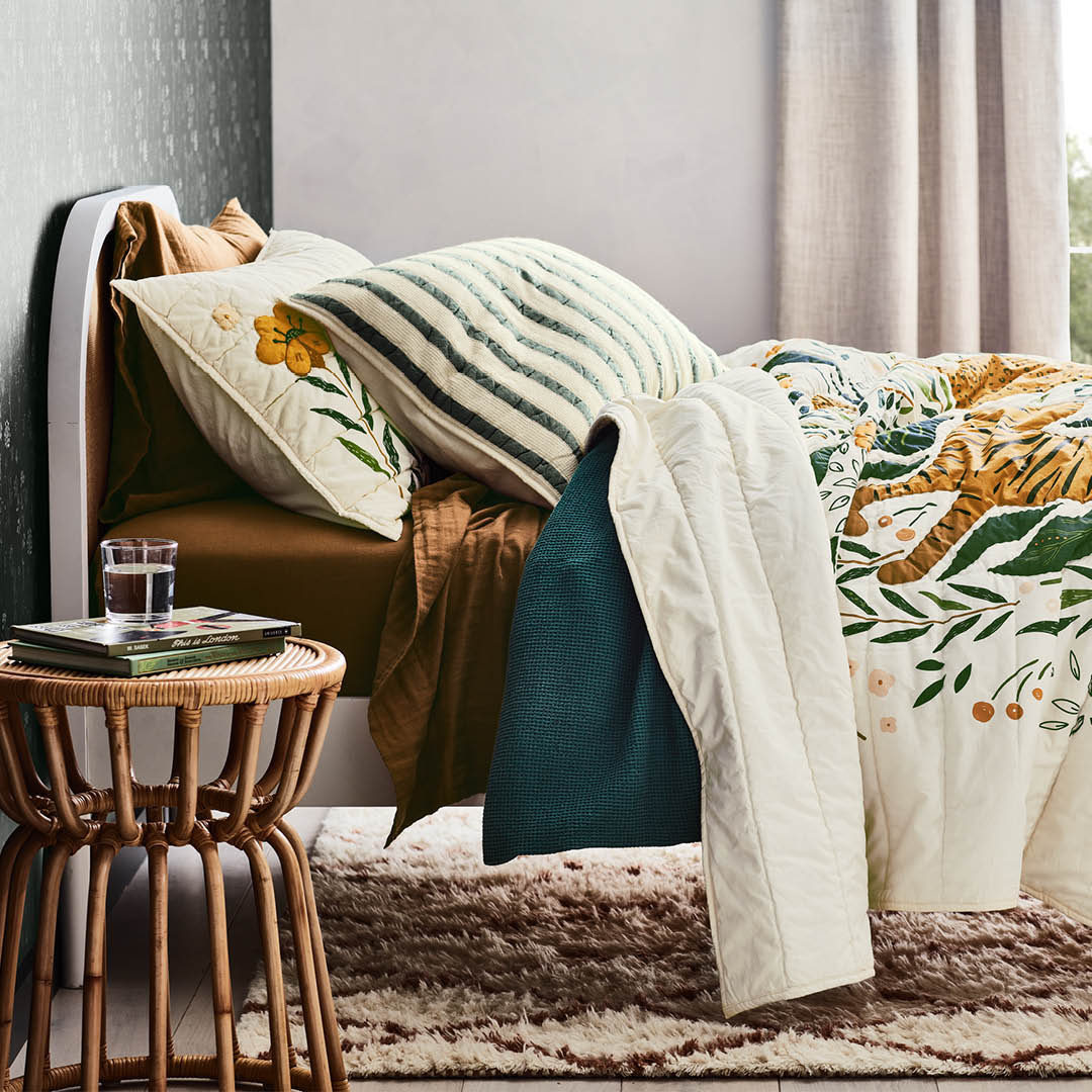 Marrakech Tiger Organic Cotton Kids Pillow Sham