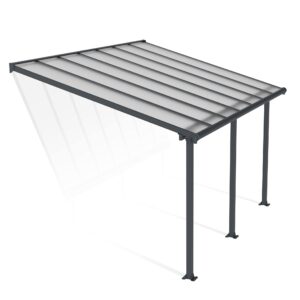 Palram OLYMPIA 3X4.25 GREY CLEAR PATIO COVER