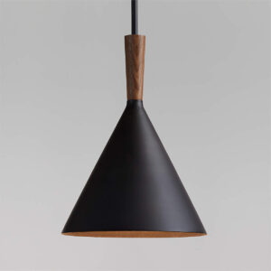 Weston Black Mid-Century Modern Pendant Light 11"