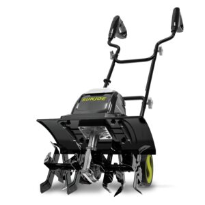 Sun Joe Electric Garden Tiller Cultivator, Steel Tines, 15 Amp, 15.7", TJ605E