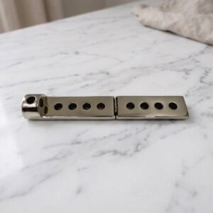 Compact Nickel Aluminum Travel Menorah