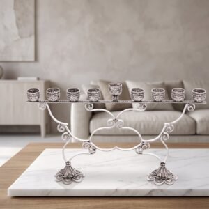 Sterling Silver Hanukkah Menorah