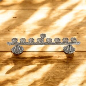 Mini Yemenite Filigree Menorah & Shabbat Candlesticks 2-in-1
